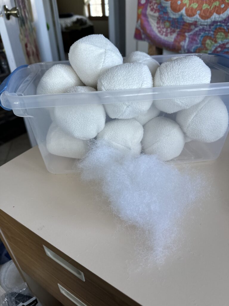 Snowballs in progress