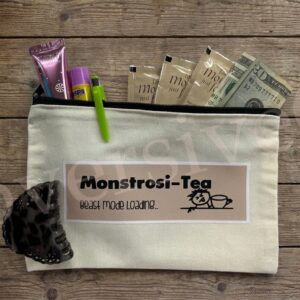 Monstrosi-Tea zip bag