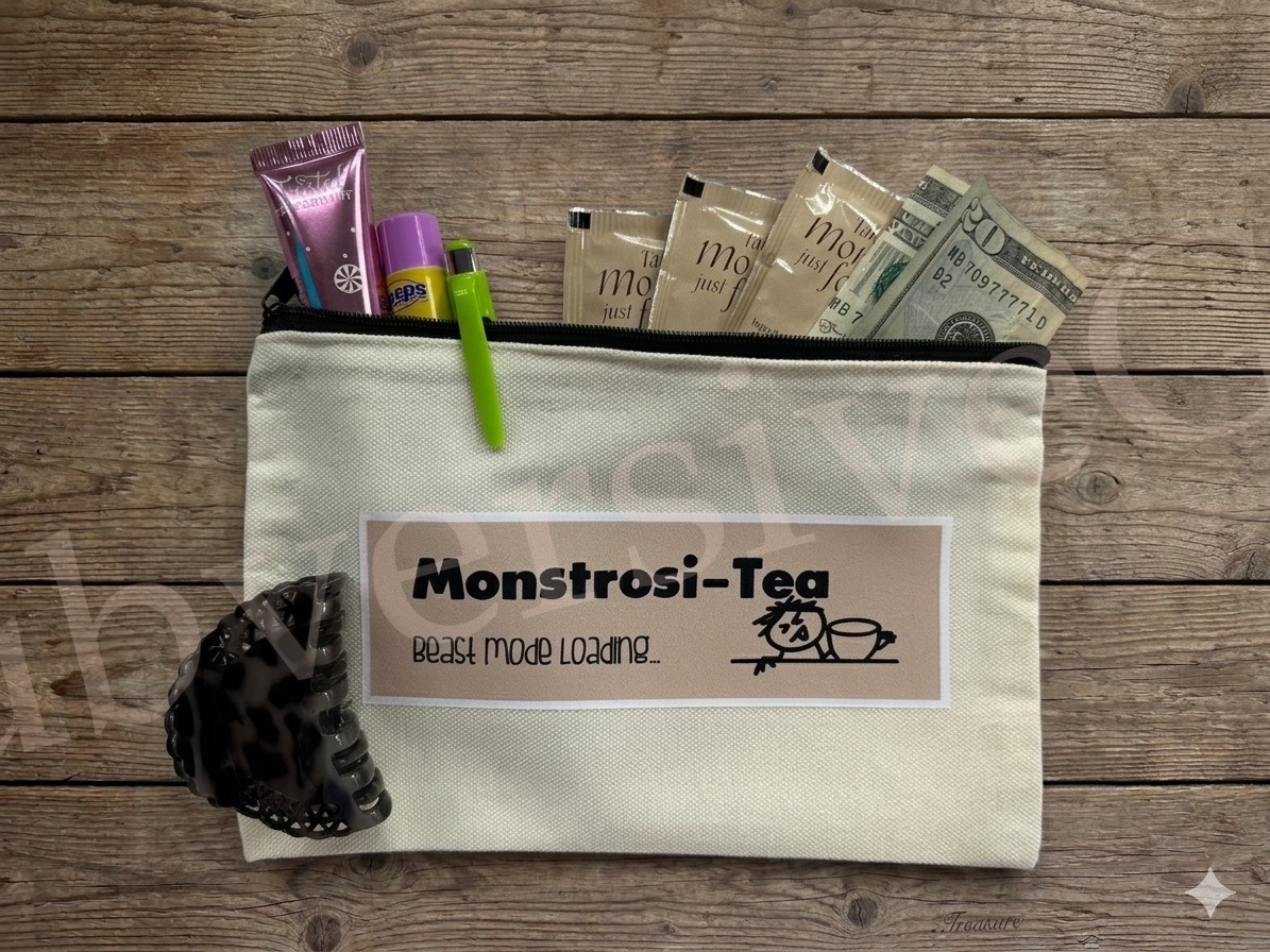 Monstrosi-Tea zip bag